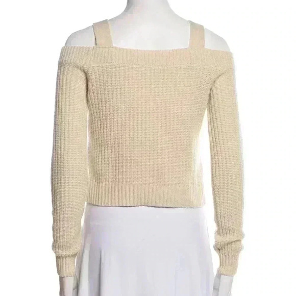 Intermix white wool/cashmere sweater small - Picture 2 of 5